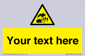 Custom Warning: Large scale fire zone